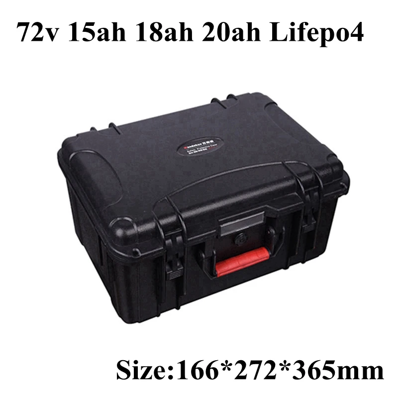 Водонепроницаемый LiFePO4 72v 20Ah аккумулятор 15Ah 18Ah 76,8 v 24S Электрический Скутер E Bike EV 2000W Планетарная втулка 3000w+ зарядное устройство
