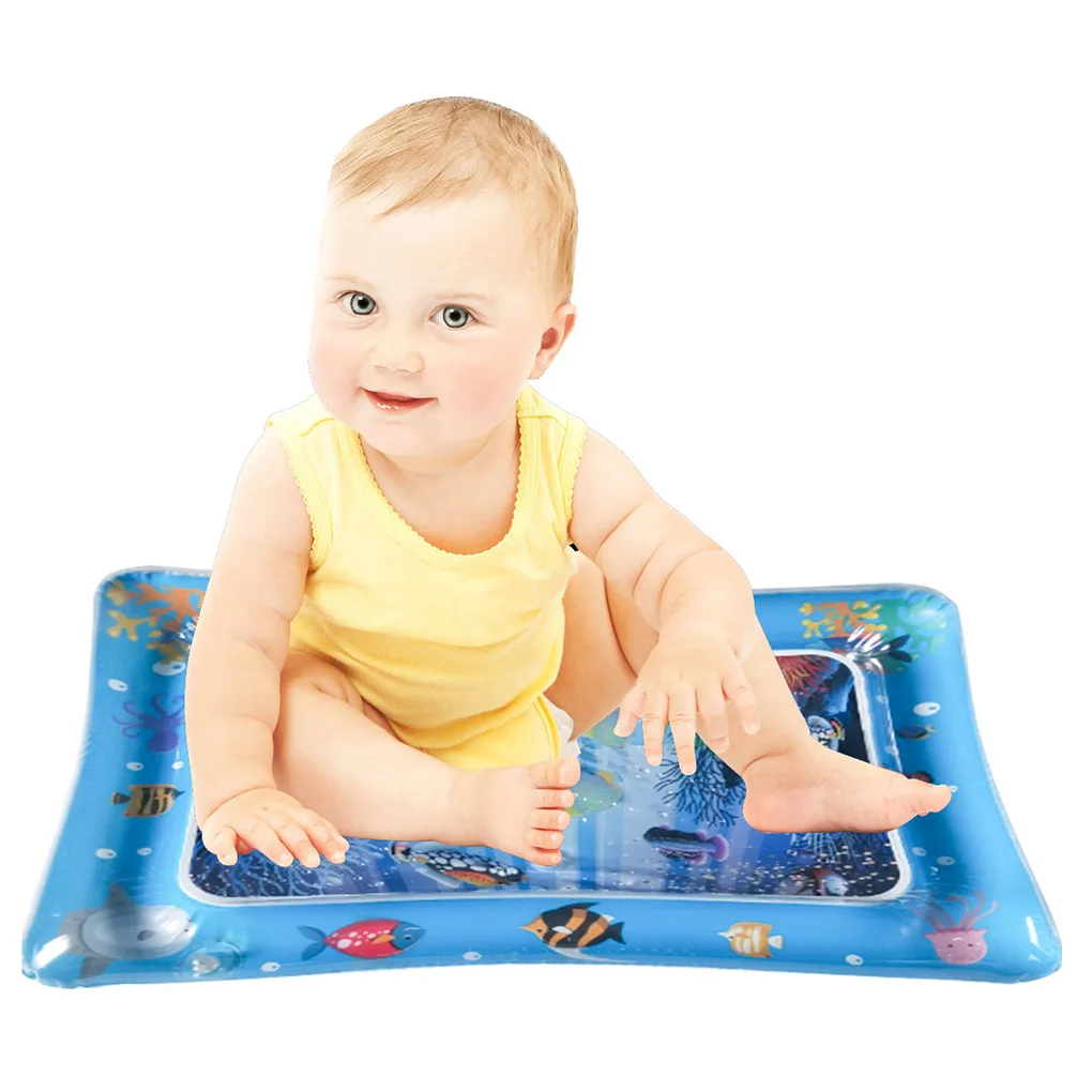 

Baby Kids Water Play Mat Inflatable Thicken PVC Infant Tummy Time Playmat Toddler Fun Activity Play Water Mat