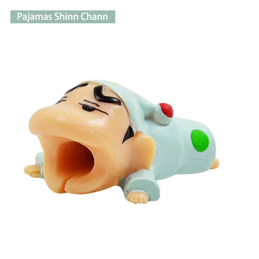 Pajamas Shinn Chann CHIPAL Cable Bite цельный мультяшный кабель Bite протектор для Iphone Protege Cable Buddies Kabel Diertjes аксессуар для телефона, держатель - Цвет: Pajamas Shinn Chann