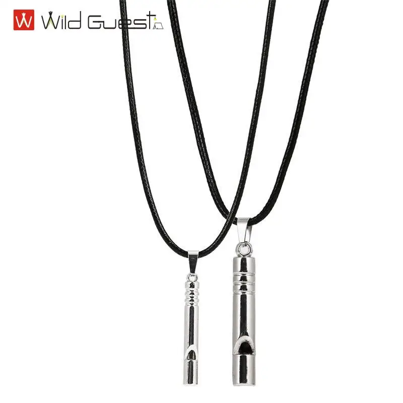 

Titanium Emergency Whistle Loud Portable Keychain Necklace Whistle Keyring for Emergency Survival Outdoor Hiking Camping