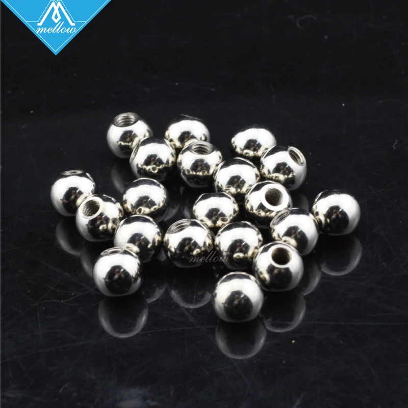 Bola de com Furo Rosqueado m4 10 mm para Kossel800 Delta Serviço de Personalização Acessórios de Impressora 3d 20 Peças Aço Inoxidável - Imagem 4
