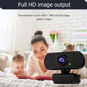 

30fps FHD Webcam Set 1080P Built-in Mic Driver Free Web Camera Video Conference for Household Computer Safety Parts