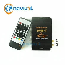 Автомобильный цифровой ТВ-тюнер Naviunit DVB-T HD MPEG-4, две антенны 140-200 км/ч, два чиповых тюнера DVB T BOX
