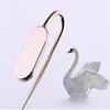 Zinc Alloy Bookmark Creactive Swan Neck Oval Metal Book Marker Hanger Clip Reading Page Holder Stationery Office Supply Gift ► Photo 2/5