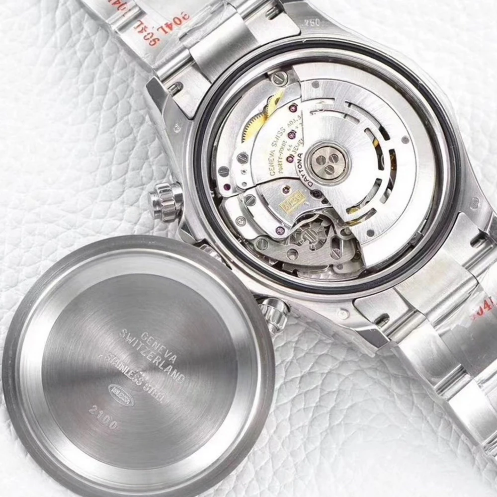 Men's Automatic Mechanical Watch 116500 Noob 1:1 Best Edition 904L SS Case and Bracelet Black Dial 4130 afbeelding
