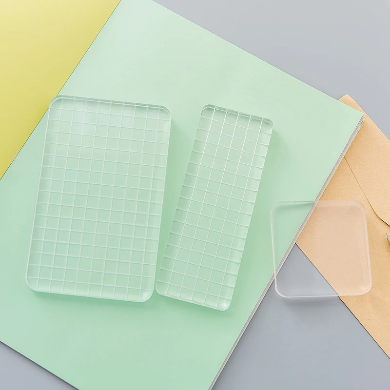 Прозрачный штамп акриловый блок коврик цветной процесс необходимые инструменты ручной работы акриловый паштет прозрачный штамп
