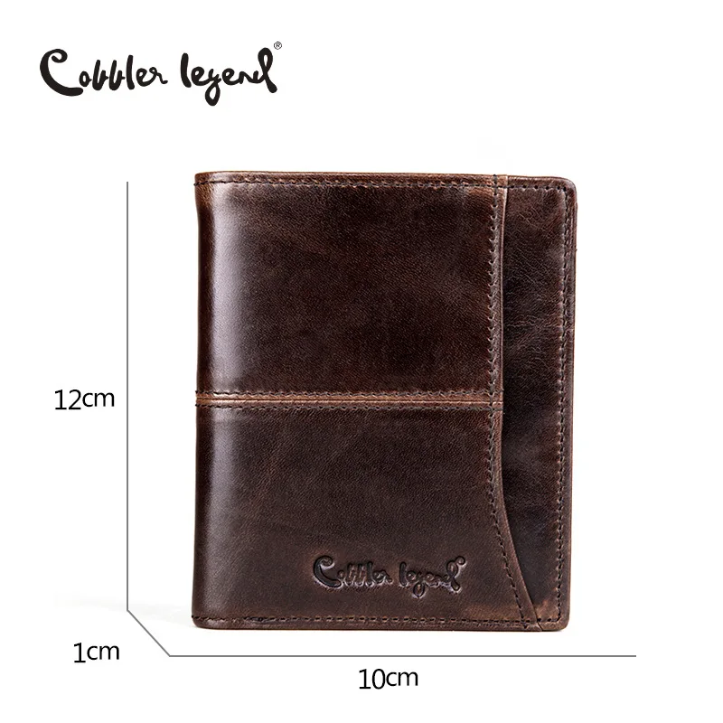 

Retro Oil Wax Full-grain Leather Leather Wallet Short Wallet Separate Wallet 14 Years Brand