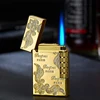 New 2022 Loudly Gas Lighter Square Metal Sideslip Mini Lighters Flint Cigarette Lighters Smoking Accessories Gadgets for Men ► Photo 1/6