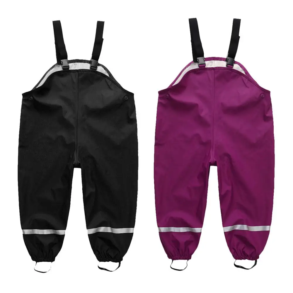 

HONEYKING Kid Overalls Boy And Girl Dungarees Baby Salopette Waterproof Rain Pant Baby Girl Jumpsuit Rain Pants Clothes For Kids