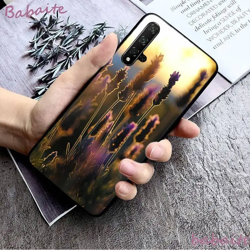 New art watercolor romantic lavender flowers