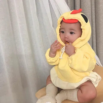 

2019 New Baby Cotton Cashmere Rompers Hat Toddler Clothes Suit Girls Boys Bodysuit Autumn Wear Loose Brothers Sisters Clothes