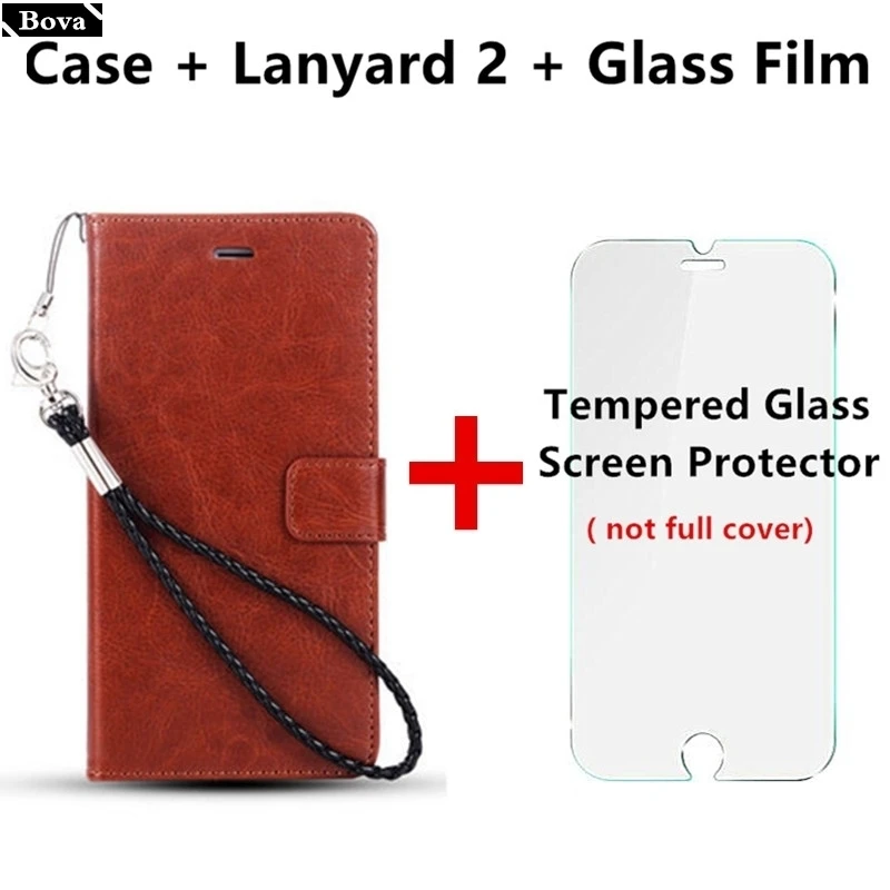 Brown Lanyard2 Film Чехол с держателем для карт для huawei Nova 5i 6,4 дюймов, чехол из искусственной кожи, защитный чехол, Ретро Чехол-кошелек, флип-чехол - Цвет: Brown Lanyard2 Film