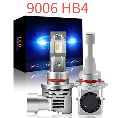9006 HB4 GZKAFOLEE 1:1 мини-дизайн H4 светодиодный H7 H8 H9 H11 H16 9005 HB3 9006 HB4 автомобилей головной светильник лампы высокого луча ближнего светодиодный Автомобильная Противо-Туманная светильник 12000LM - Испускаемый цвет: 9006 HB4
