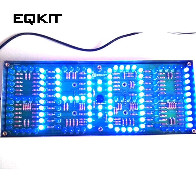 ECL 132 набор цифровых часов DIY Красный дисплей суперразмера пульт дистанционного