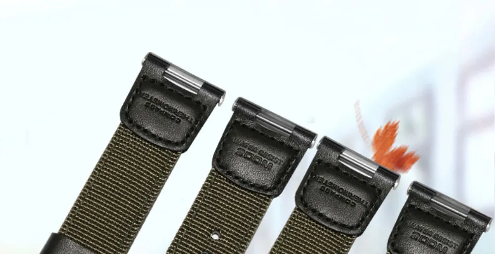 Нейлоновый ремешок для часов, армейский зеленый браслет, адаптация CASIO SGW-100, мужские спортивные часы, аксессуары
