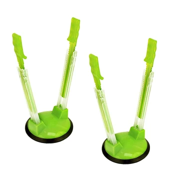

2 Piece Baggy Rack Hands-Free Clip Food Storage Freezer Baggy Holder,Bag Holder For Plastic Bags Stand