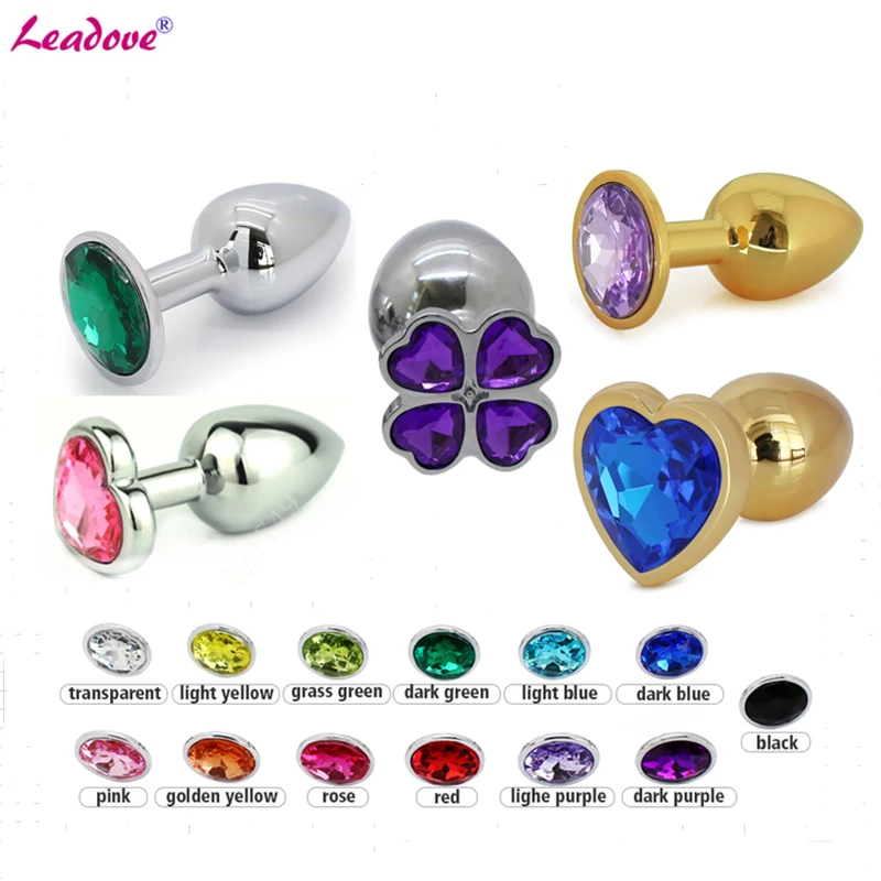 3 Size 5 Types Stainless Steel Butt Plug with Crystal Jewelry Erotic Anal Stimulator Sex Toys Adult Products for Women Gay | Красота и