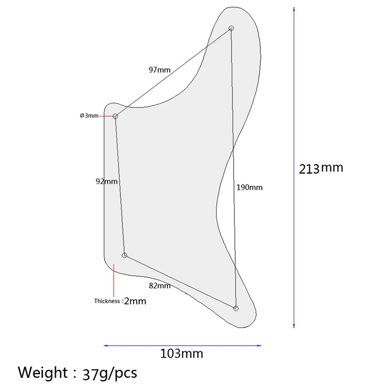 3 слоя гитары накладки для La Cabronita Telecaster, шеи Pickguard Нотч 3Ply черный