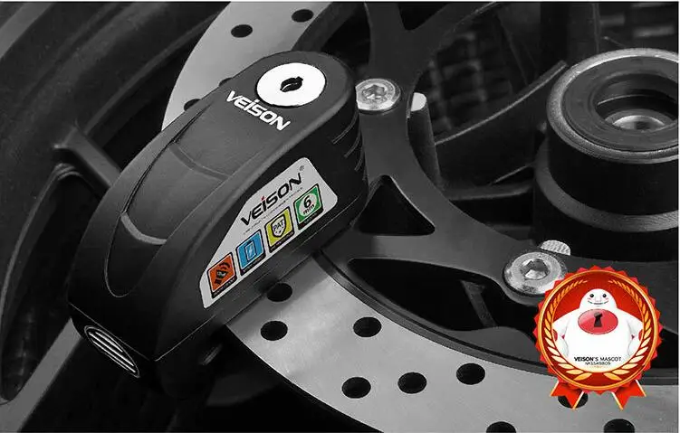 Motorcycle lock alarm brake lock electric motocross riding bike brake lock car anti-theft lock