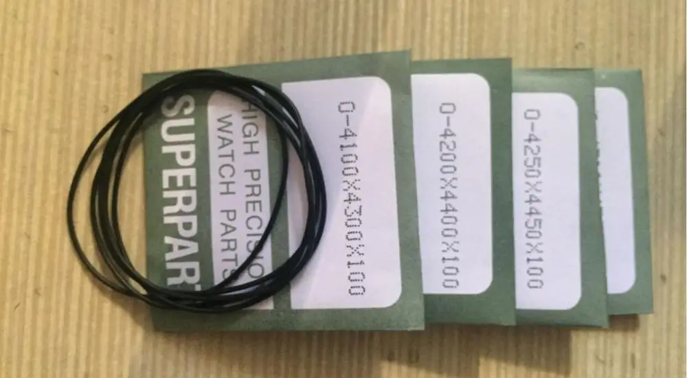 Free Shipping 260 PCs 1.0MM Thick Round Watch Case Back O Ring for Watch ReplacementRepair