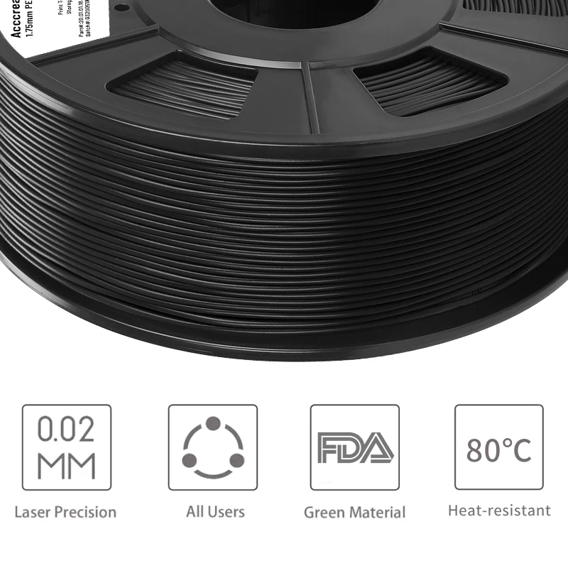 ACCCREATE PETG материал для 3d печати 1 кг нить 3D принтера 75 мм Pla 7 цветов Высокая