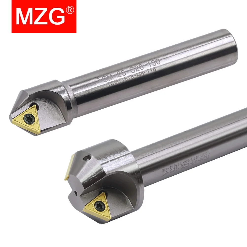 MZG TCM 45 Degree Chamfer CNC Lathe Tungsten Steel Milling Cutter 12 16 20 MM TCMT Carbide Inserts End Mill Chamfering Tools
