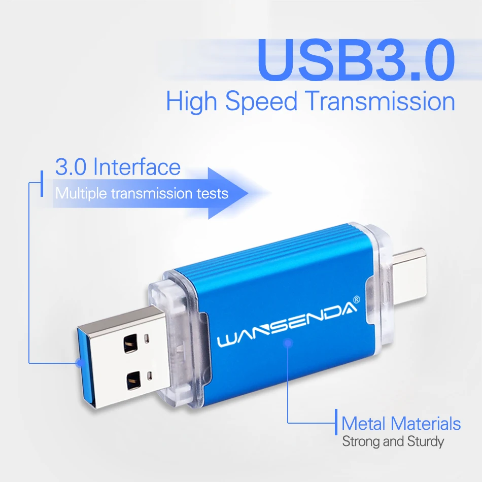 for USB,Android and Type-C 32G 3 in 1 USB Flash Drive External Storage