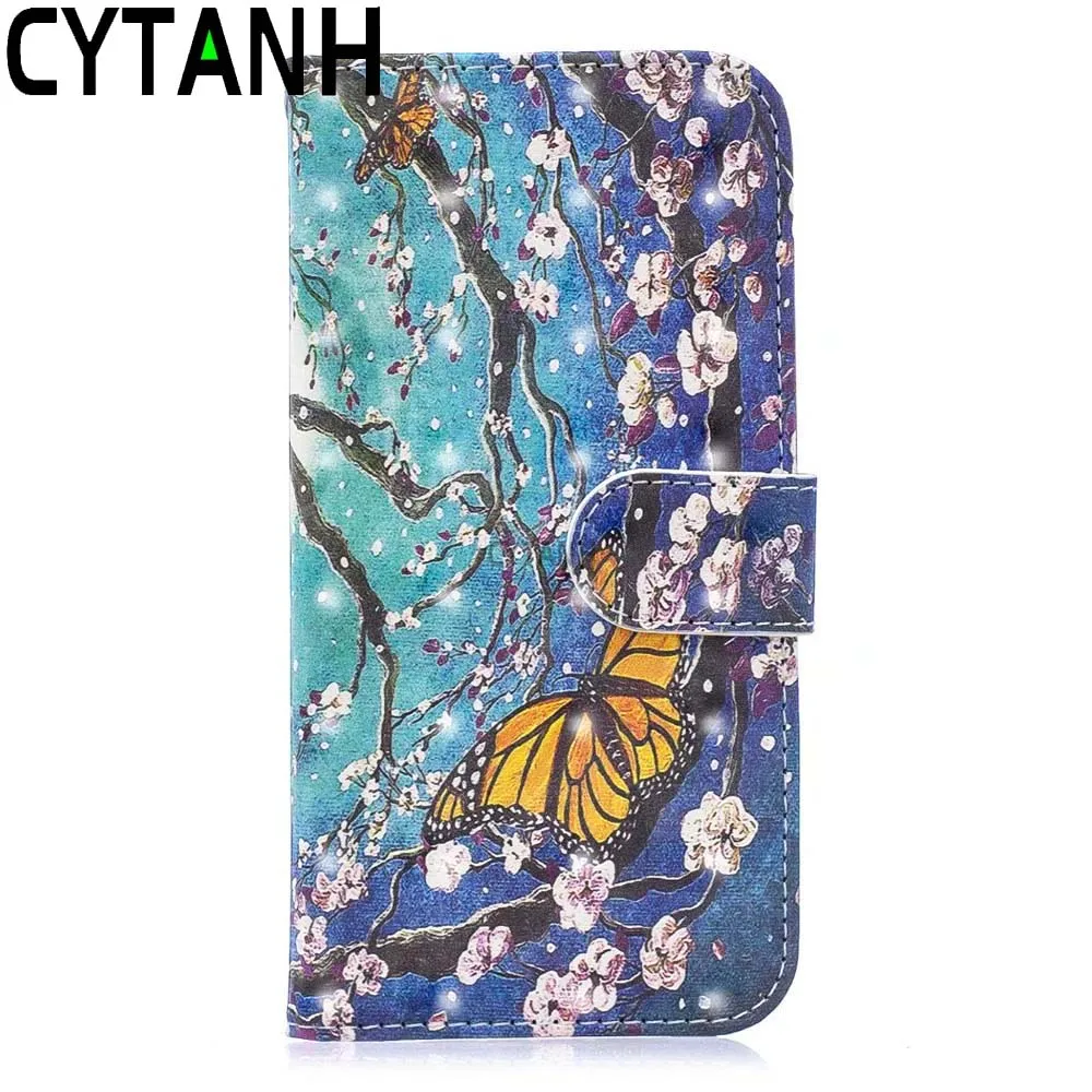 7 3D окрашенный Чехол-книжка с откидной крышкой для huawei mate 20 P8 P10 P20 Lite P Smart Plus Honor 8 9 10 Nova 3i чехол с кроличьим цветком - Цвет: 7