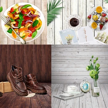 Preise 60x90cm Vintage Holz Bord Fotografie Kulissen Studio Video Kunst Tuch Stoff Schreibtisch Tisch Foto Hintergrund Tropfen Dekoration Prop