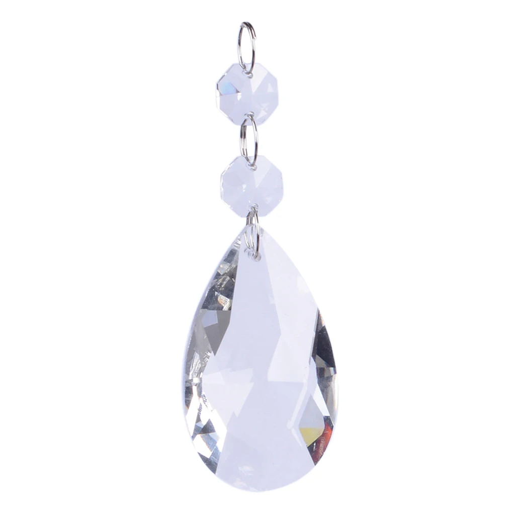 Teardrop Crystal Strands Hanging Crystal Beads Chain Garland Crystal Balls Chandelier Prisms Pendants Prisms Pendants Bead