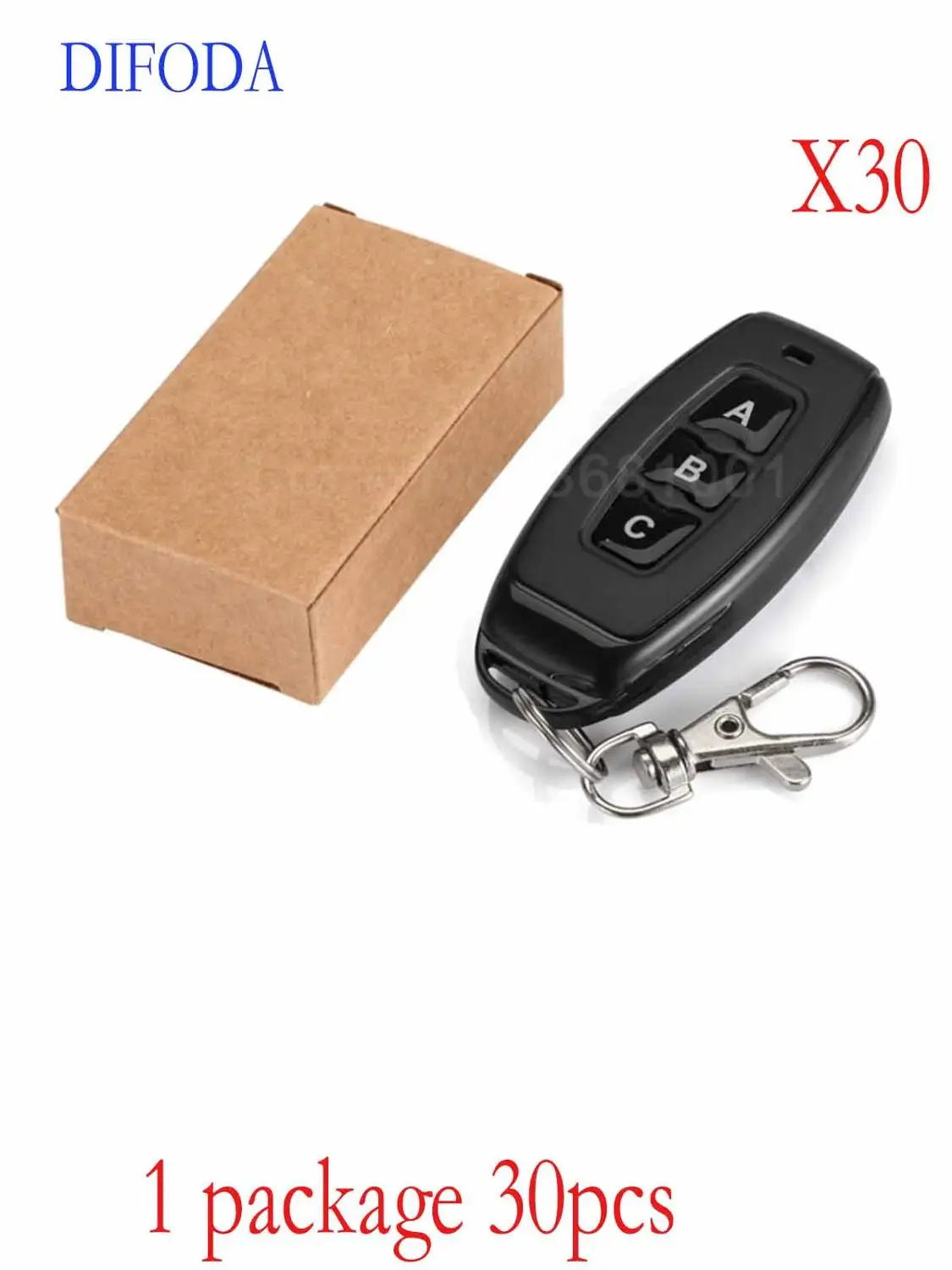 

30pcs Wireless 433 Mhz RF Remote Control Switch Learning 1527 Code 3 Button 433MHz Transmitter For Light Switch Car Key