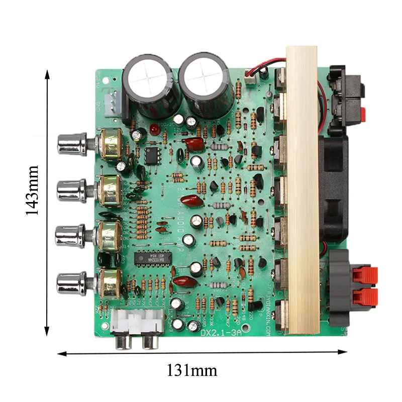 Subwoofer Audio Amplifier Board  2.1 Channel 240W High Power Amplifier Board AMP Dual AC18-24V DIY HIFI Stereo AMP Home Theater