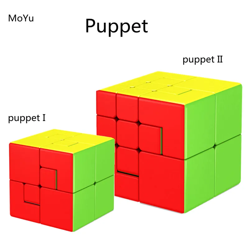 

MoYu Meilong Puppet 2x2 3x3 Cube Cube Stickerless Bandaged Magic Puzzle Cube Educational Toys For Children