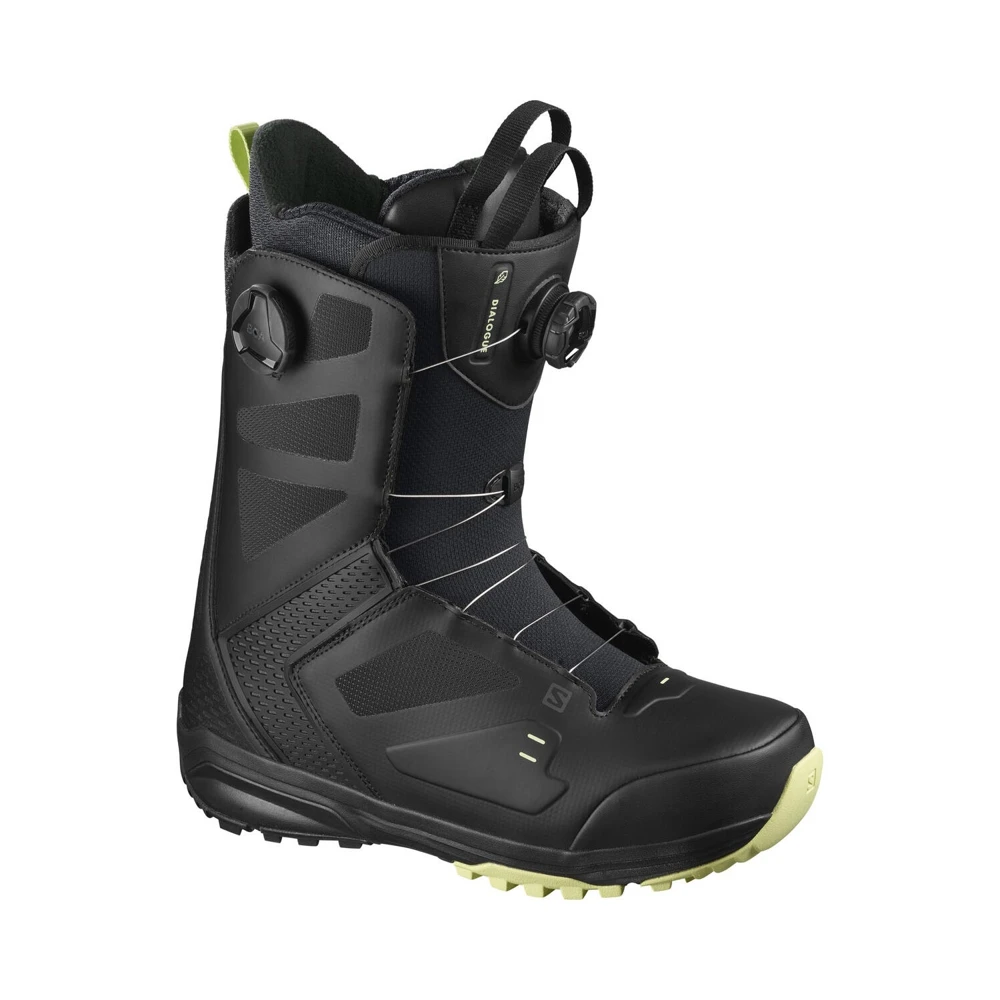 SALOMON botas para Snowboard, para nieve Botas diálogo BOA Bk/trasero|Botas de esquiar y de surf sobre nieve| - AliExpress