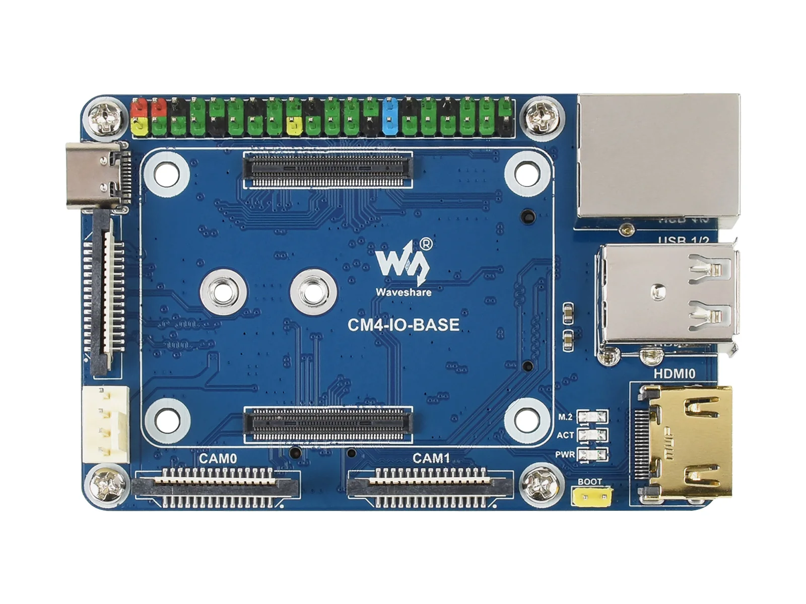 Placa de Expansão Dupla da Câmera do Csi do Mipi Mini Básica Interface 40pin Gpio Saída Hdmi 4k Relação Cm4-io-base-b Cm4 - Imagem 4