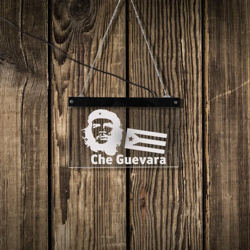 Che Guevara Argentine Marxist революционный светодиодный настенный неоновый знак Ernesto Guevara de la Serna Doctor Сувенирный настенный светильник