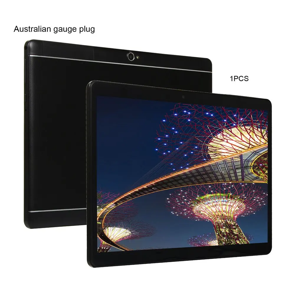 

KT107 round hole tablet Nand Flash 64 GB10.1 Inch HD Large Screen FOR Android 8.10 Version Portable Tablet 8G+64G Black Tablet