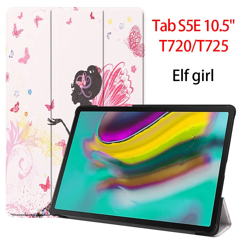 Чехол для планшета для Samsung Galaxy tab S5E SM-T720 SM-T725 выпуск Galaxy tab S5E 10," чехол для планшета - Цвет: Elf girl