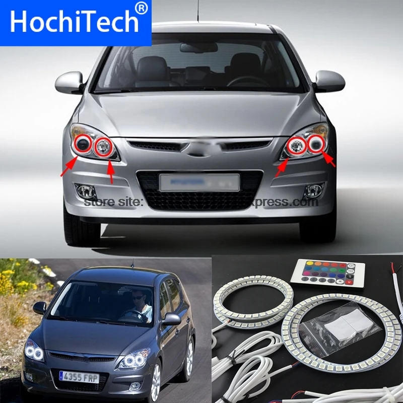 HochiTech RGB многоцветный светодиодный комплект колец &quotангельские глазки&quot супер