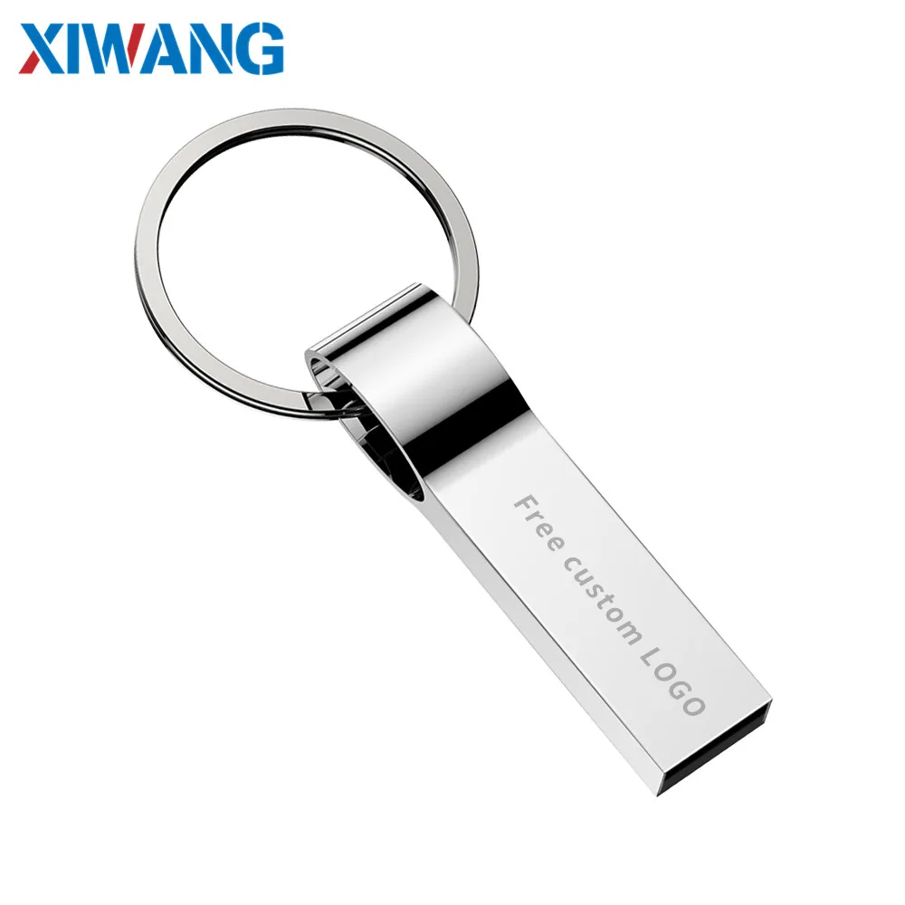 

New Metal usb flash drive 64GB 32GB cle usb 2.0 pendrive 16GB 8GB 4GB u disk 128GB Memory stick pen drive key Free custom logo