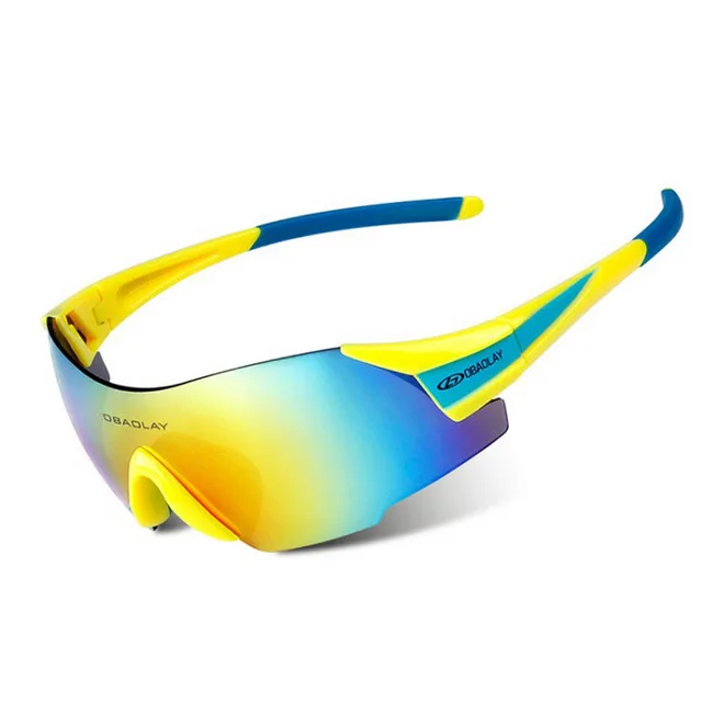 blue yellow УФ-защита, очки для сноубординга, велоспорта, лыжного спорта, скейтборда, очки для мужчин, женщин, пеших прогулок, альпинизма, UV400 - Цвет: blue yellow