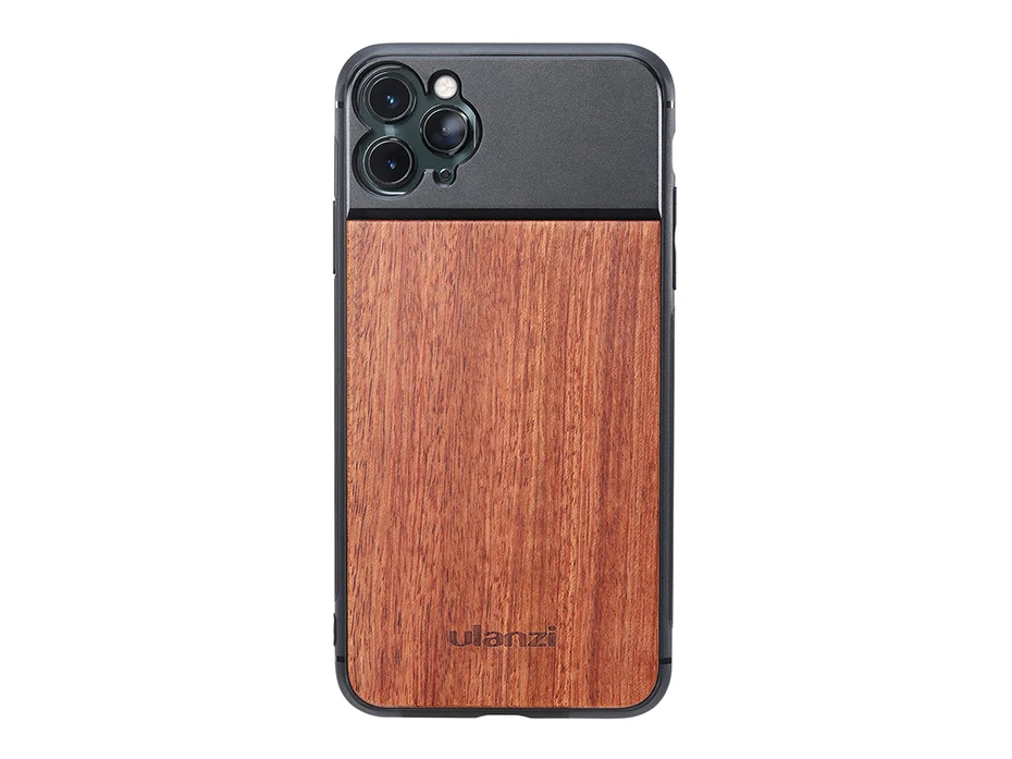 Ulanzi 17 мм резьба Деревянный чехол для телефона 1.33X анаморфный объектив 10X Макро объектив чехол для телефона объектив Комплект для iPhone 11 Pro Max