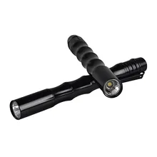 Mini lampe de poche à lumière LED, Super petite torche alimentée par 2 piles AAA, Ultra lumineuse, équipement de transport pour l'extérieur J