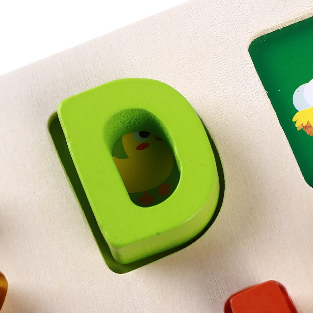 Детские 3D буквы доска деревянные Игрушки Tangram головоломки доска Дети раннего образования ребенок интеллектуальная Когнитивная игрушка