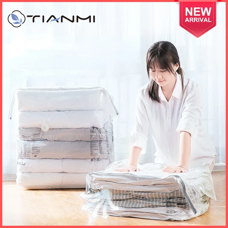Tianmi Vacuum Bag Clothes Quilt Storage Bags High Capacity Organizer