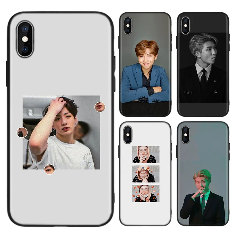 Чехол для Apple iphone 11 Pro XR XS Max X 7 8 6 6S Plus 5 5S SE Черный силиконовый чехол для телефона