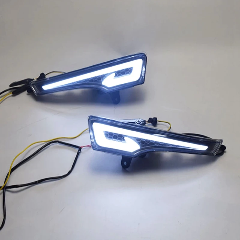 СВЕТОДИОДНЫЙ DRL Дневной светильник противотуманная фара автомобиля 12V для бега светильник s для Nissan Teana Altima 2013