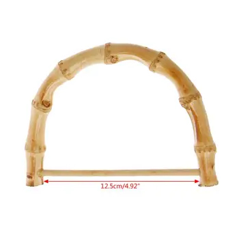 

1pc Bamboo Bag Handle Replacement for DIY Bags Purse Making Handbag Shopping Tote Bag Accessories M5TE