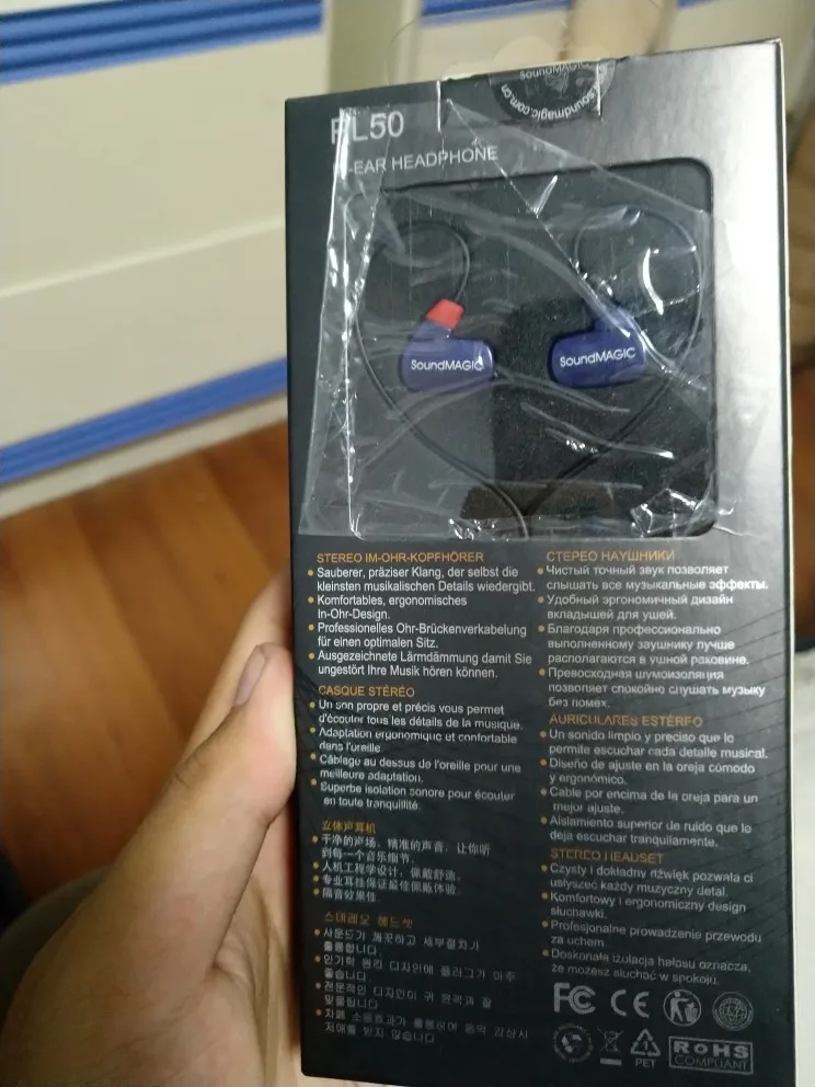 Soundmagic PL50 баланс арматура hifi в ухо наушники, хорошее качество звука Китай известный бренд звук магия