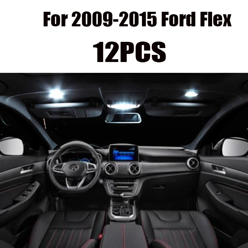 Для 2009 2019 Ford Flex белые автомобильные аксессуары Canbus безошибочный светодиодный
